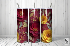 Paper Art Flowers Seamless Patterns Product Image 4