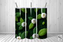 Cute Green White Crochet Flowers Patterns Product Image 5