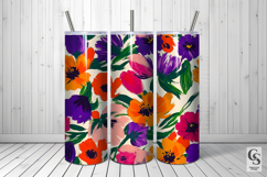 Painted Spring Flowers Seamless Patterns Product Image 5