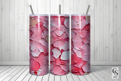 Pink Abstract Painted Flowers Seamless Patterns Product Image 4