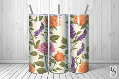 Lavender and Roses Seamless Floral Patterns Product Image 5