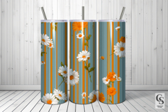 3D Daisy Striped Flower Backgrounds Product Image 4