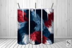 Patriotic Red Blue Animal Fur Seamless Patterns Product Image 5