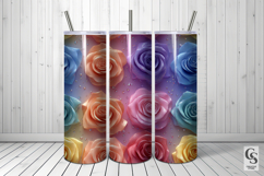 3D Rainbow Colorful Clay Roses Seamless Patterns Product Image 4