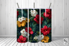 Hawaiian Hibiscus Flowers Seamless Pattern Product Image 4