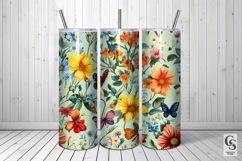 Floral Butterfly Garden Seamless Pattern Product Image 5