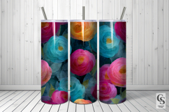 Painted Floral Rosette Seamless Pattern Product Image 5