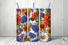 Spring colored flowers Seamless Patterns Product Image 4