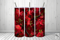 Red Plum Blossoms Seamless Patterns Product Image 4