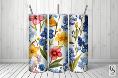 Colorful Spring Wildflowers Seamless Pattern Product Image 3