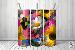 Daisy &amp; Sunflowers Floral Collage Patterns Product Image 3