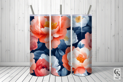 Large Peony Flowers Digital Papers Product Image 5