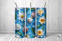 3D Winter Flowers Seamless Pattern Product Image 5