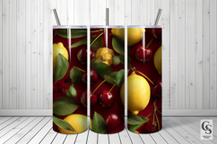 3D Cherries and Lemons Seamless Patterns Product Image 5