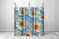 Impasto Painted 3D Flowers Digital Paper Product Image 3