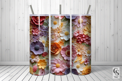3D Oil Painted Flowers Patterns Product Image 5