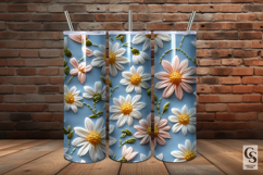 French Daisy Floral Embroidery Seamless Patterns Product Image 5