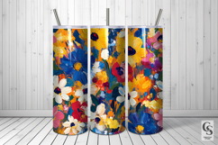 Spring Impasto Painted Flowers Seamless Patterns Product Image 5
