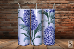 Purple Hyacinth Flowers Seamless Patterns Product Image 5