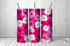 Pink and White Petunia Floral Seamless Pattern Product Image 5