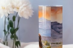 Cowboy tumbler wrap, Sublimation PNG design, Western ride Product Image 3