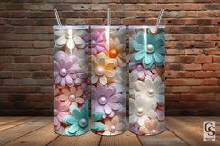 Pastel Pearl Flowers Seamless Patterns Product Image 4