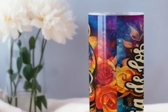Day of the dead tumbler wrap, Sublimation PNG design Product Image 3