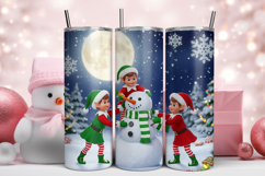 Christmas Elves Tumbler Wrap Design Product Image 1