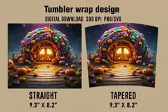 3D Halloween Pumpkin Tumbler Wrap Designs Product Image 2