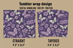 3D Daisies Flowers Tumbler Wrap Designs, Sublimation Tumbler Product Image 2