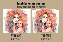 3D Mother Baby Tumbler Wrap Designs, Sublimation Design Product Image 2
