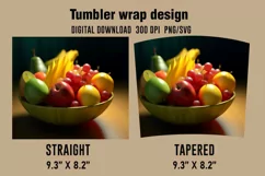 3D Fruits Tumbler Wrap Designs, Sublimation Designs Product Image 2