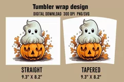 3D Halloween Pumpkin Tumbler Wrap Designs Product Image 2
