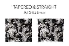 Tumbler wrap 20OZ voluminous flowers Victorian monogram Product Image 2