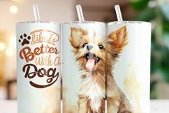 Dog tumbler wrap, Sublimation PNG design Product Image 3