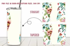 Watercolor flowers 20Oz Tumbler Sublimation Product Image 2