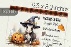 Fall tumbler wrap, Sublimation PNG design Product Image 2