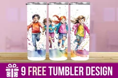 3D Cute Baby Tumbler Wrap Designs Product Image 1