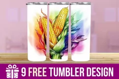 3D Sunflower Tumbler Wrap Designs, Sublimation Tumbler Wraps Product Image 1