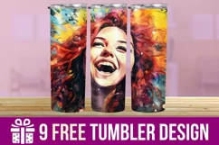 3D Cute Baby Tumbler Wrap Designs, Sublimation Design Product Image 1