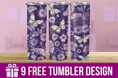 3D Daisies Flowers Tumbler Wrap Designs, Sublimation Tumbler Product Image 1