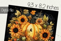 Halloween tumbler wrap, Sublimation PNG design Product Image 2