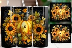 Halloween tumbler wrap, Sublimation PNG design Product Image 1