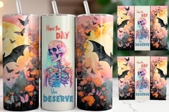 Halloween tumbler wrap, Sublimation PNG design Product Image 1