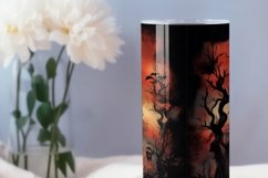 Halloween tumbler wrap, Sublimation PNG design, Spooky vibes Product Image 3