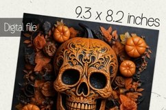 Halloween tumbler wrap, Sublimation PNG design Product Image 2