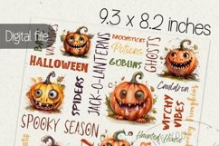 Halloween tumbler wrap, Sublimation PNG design, Pumpkin jack Product Image 2