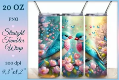 Elevate your tumbler style with our lovebird-themed wrap. Vibrant design, tenderly embracing birds, embodies the beauty of love in every sip. Beautiful vibrant sublimation is also perfect for printing greeting cards, backgrounds, journals and many other.