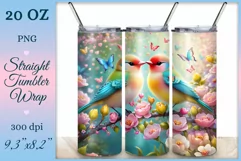Elevate your tumbler style with our lovebird-themed wrap. Vibrant design, tenderly embracing birds, embodies the beauty of love in every sip. Beautiful vibrant sublimation is also perfect for printing greeting cards, backgrounds, journals and many other.