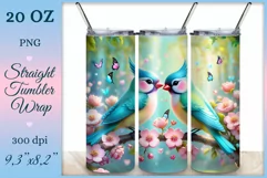 Elevate your tumbler style with our lovebird-themed wrap. Vibrant design, tenderly embracing birds, embodies the beauty of love in every sip. Beautiful vibrant sublimation is also perfect for printing greeting cards, backgrounds, journals and many other.